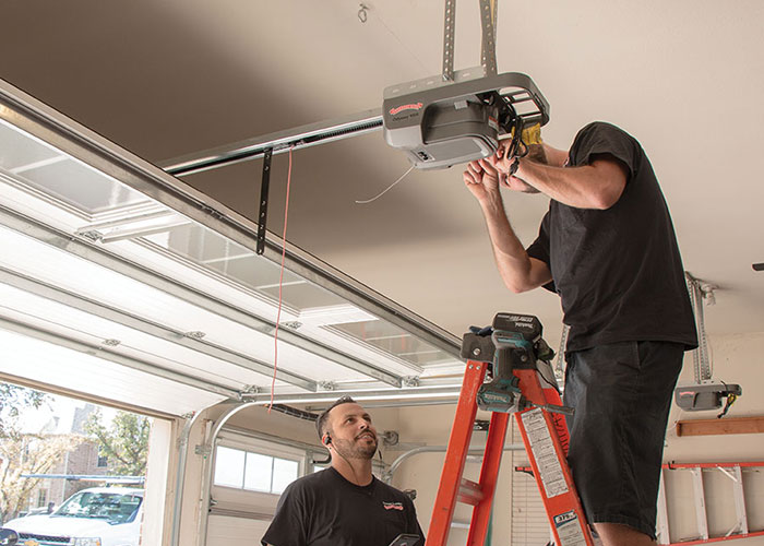 New garage door installation